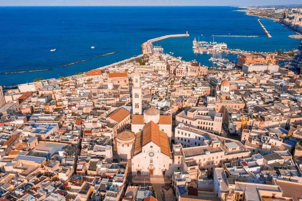 Bari waterfront in Italy
