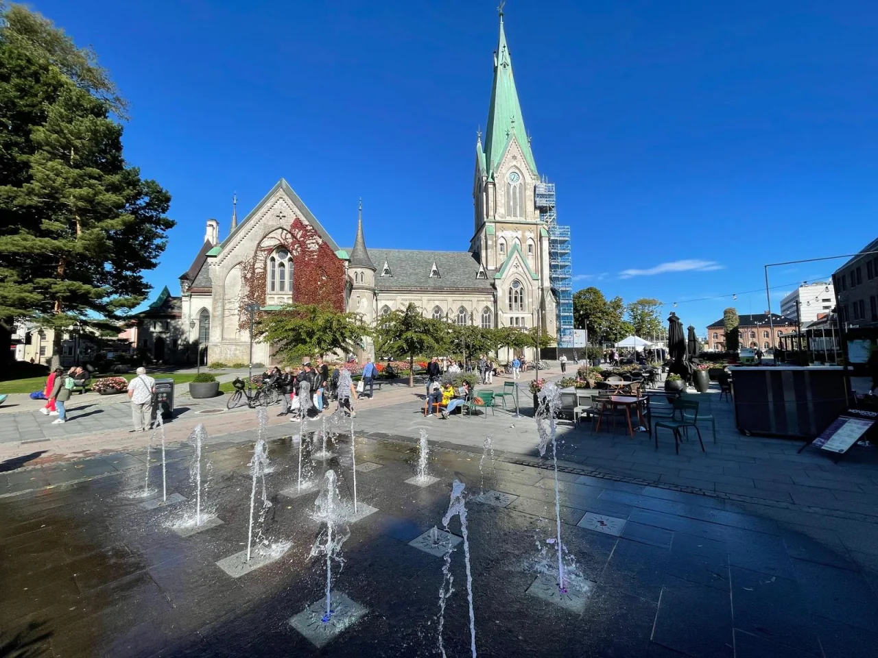 Kristiansand waterfront in southern Norway