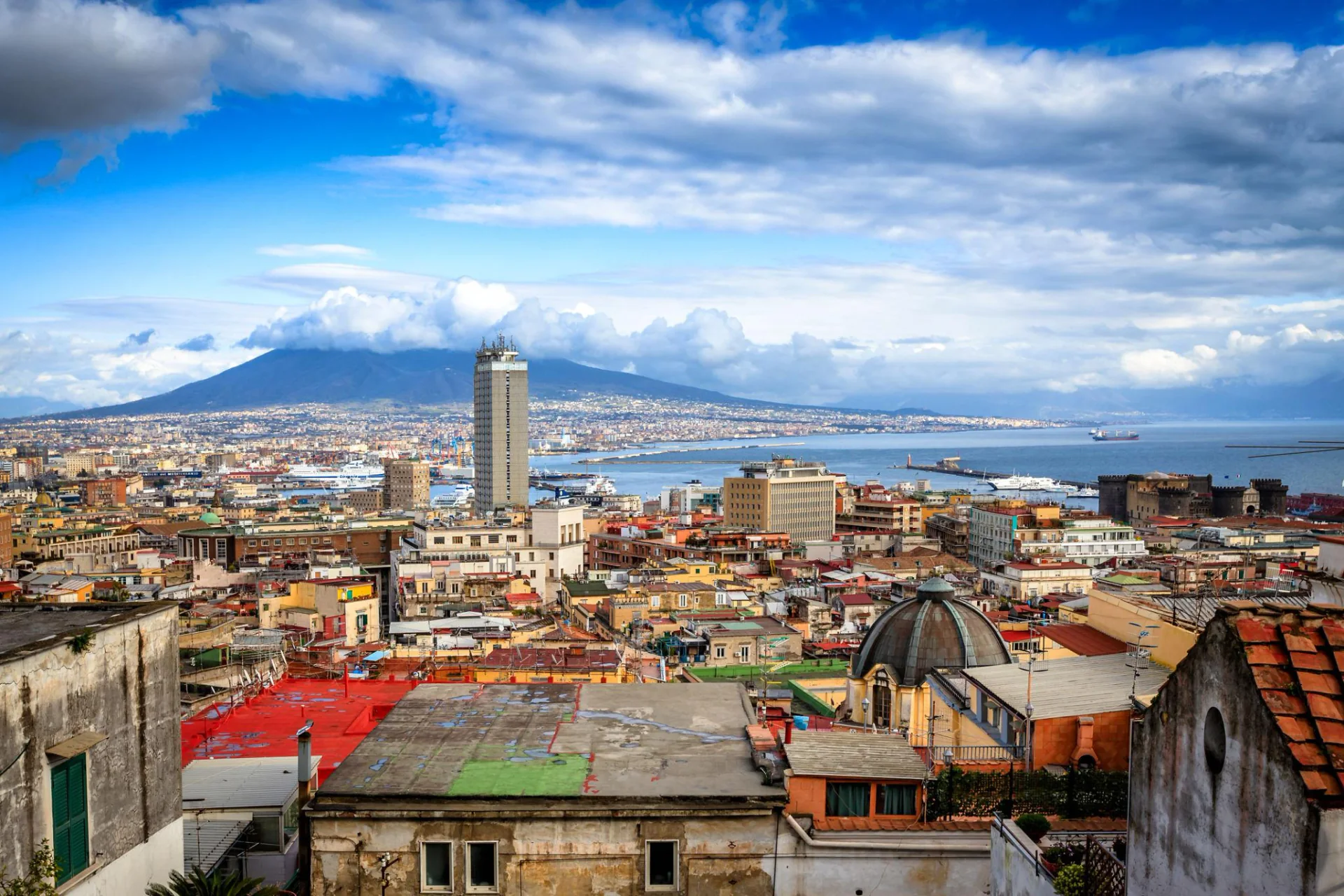 Naples with Mount Vesuvius and the Bay of Naples