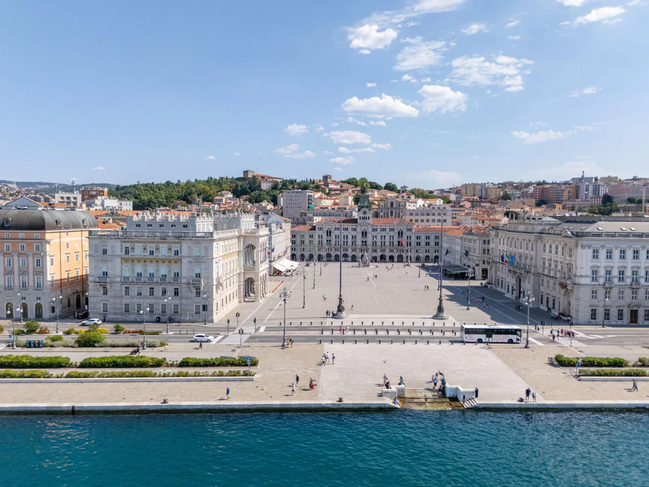 Trieste waterfront in Italy