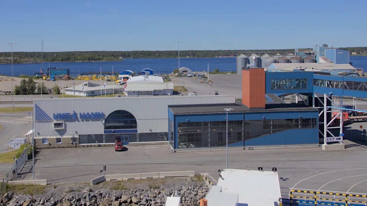 Umeå ferry terminal at Holmsund in Sweden