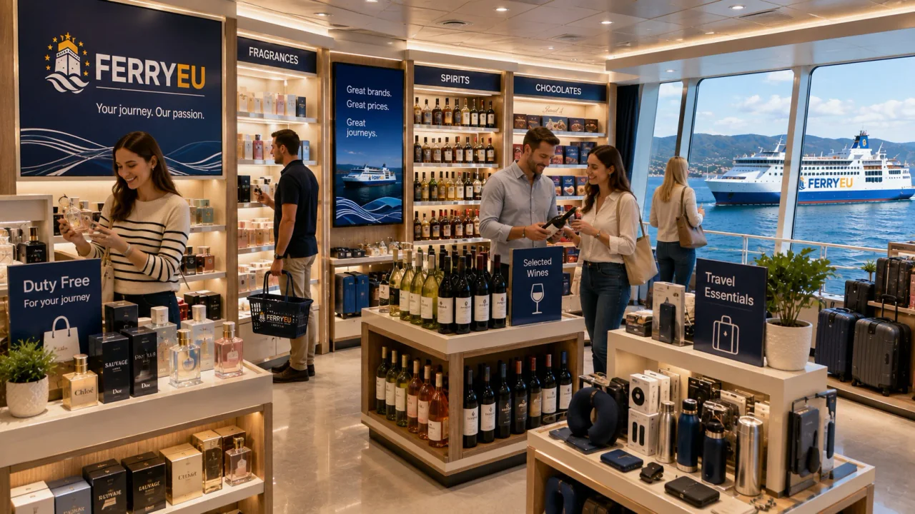 Shop aboard a passenger ferry
