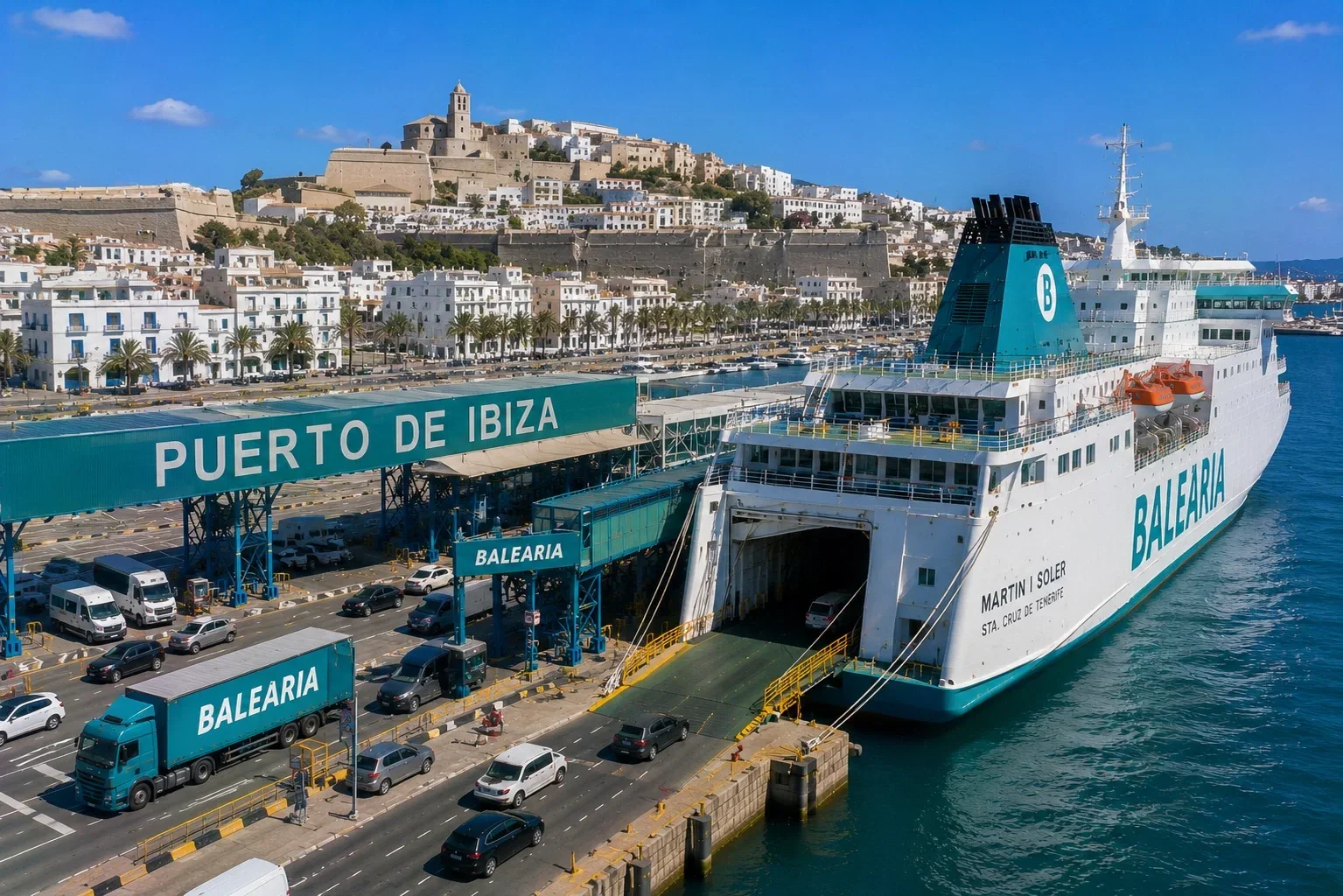 Ibiza ferry port and passenger ferry terminal