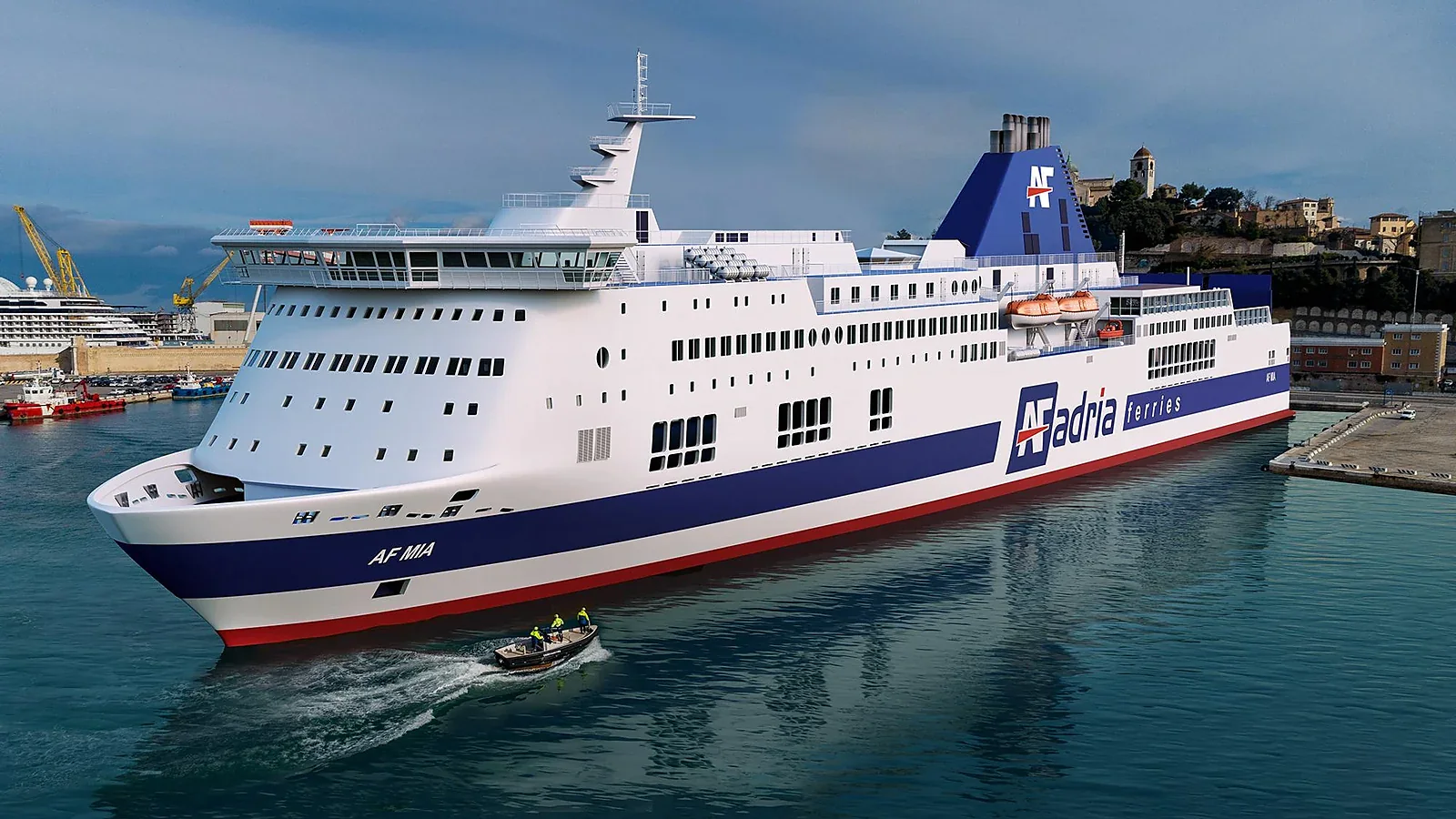Adria Ferries passenger and vehicle ferry serving Albania