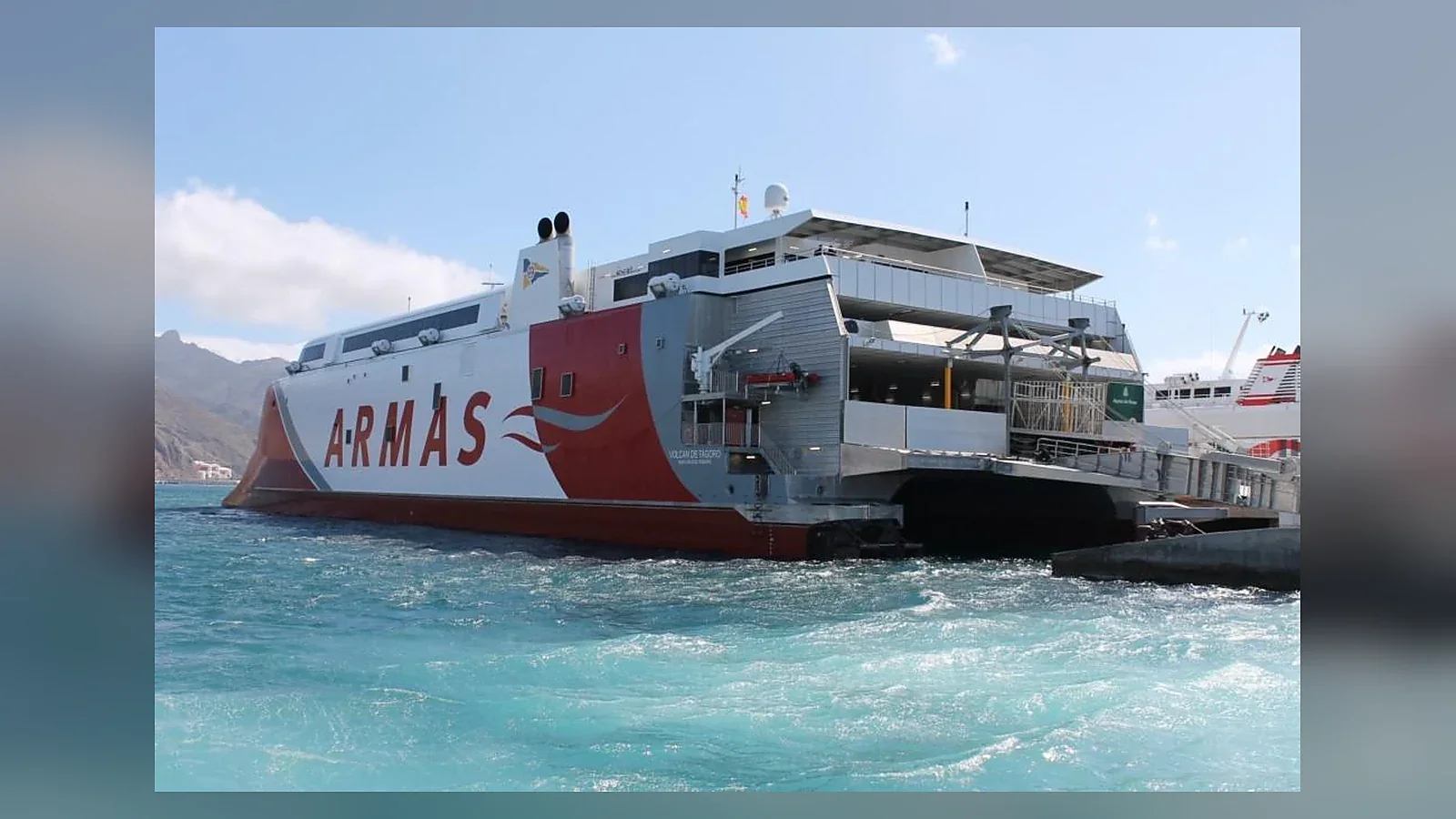 Baleària Canarias and Armas fast ferry serving the Canary Islands