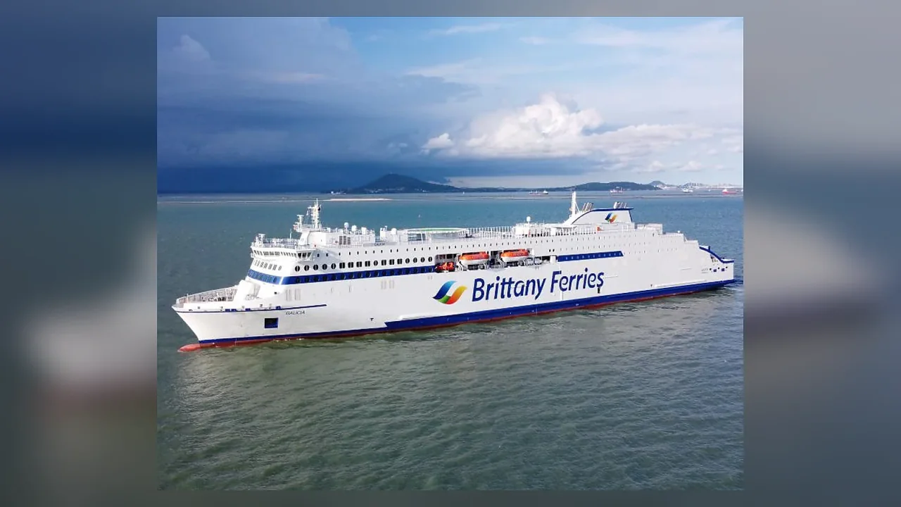 Brittany Ferries ship at sea