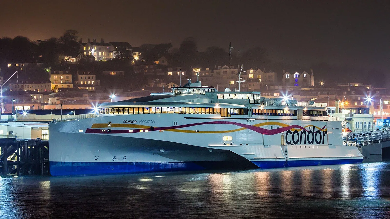 Condor Ferries passenger ferry serving Poole to Guernsey