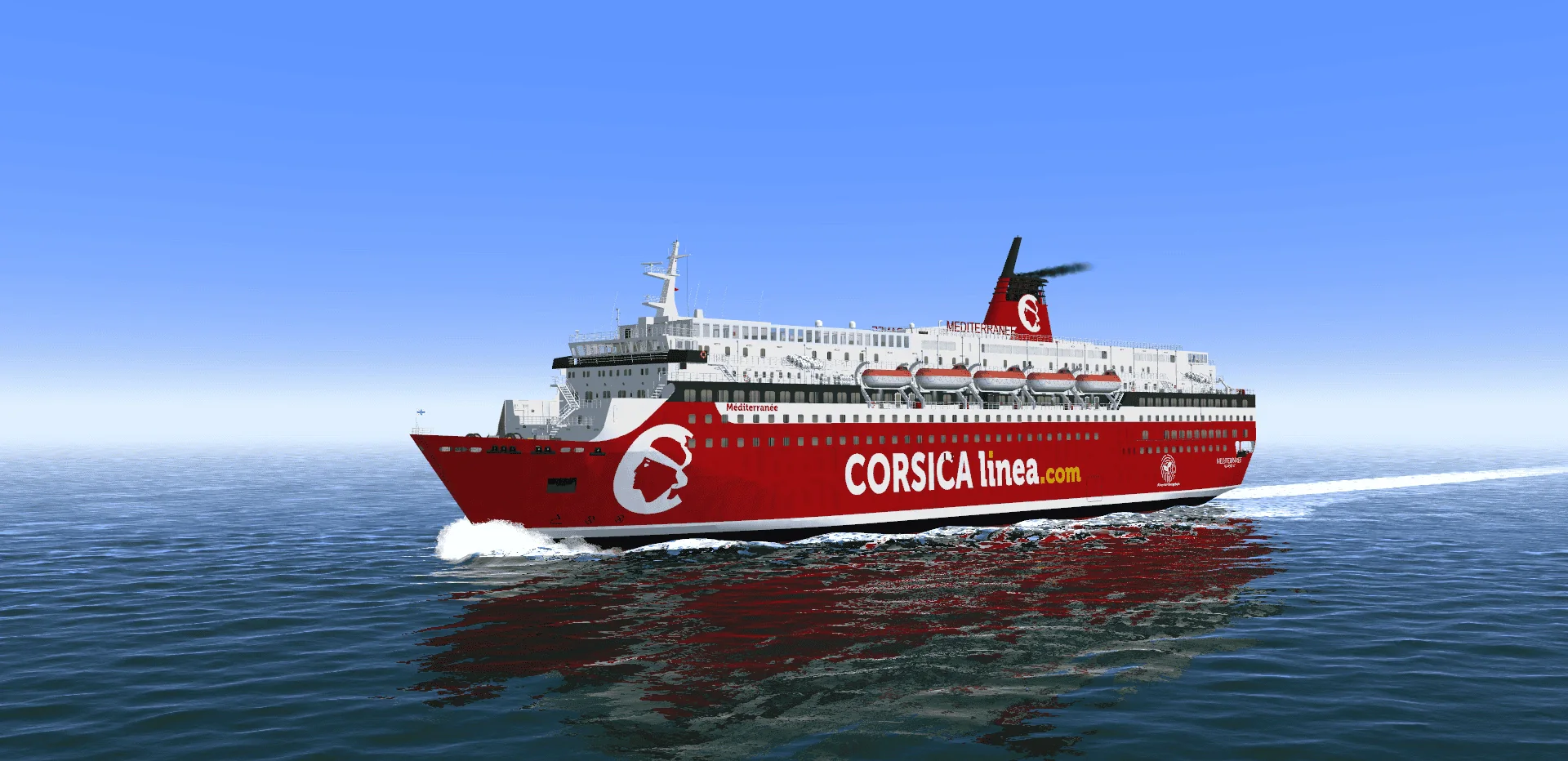 Corsica Linea ferry serving Marseille to Ajaccio