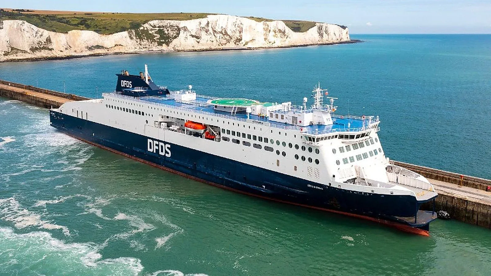 DFDS ferry serving Portsmouth to Jersey