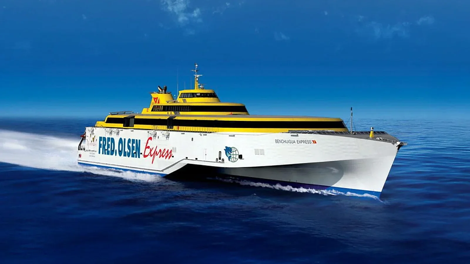 Fred. Olsen Express ferry serving Corralejo to Playa Blanca