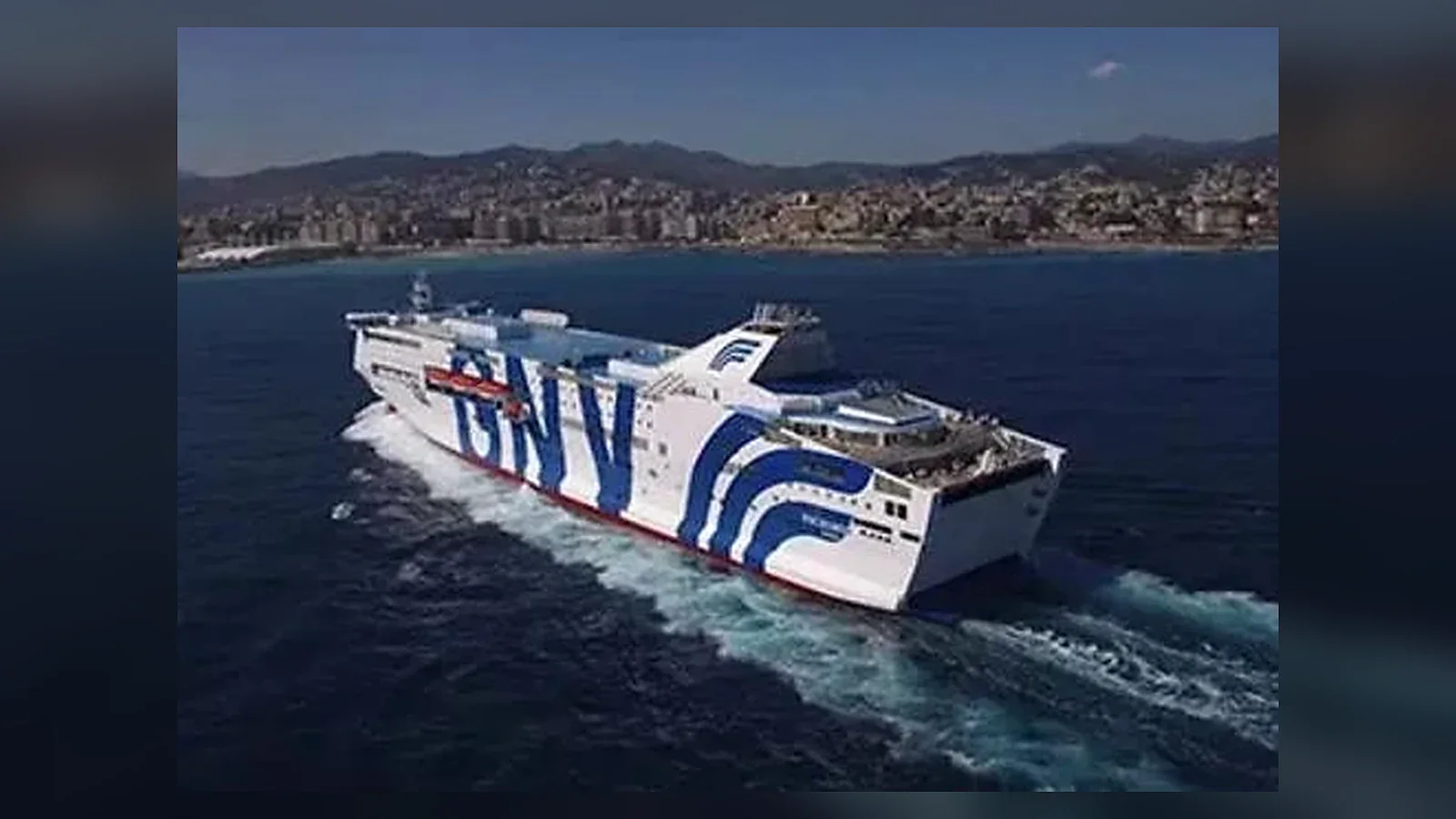 GNV passenger and vehicle ferry serving Genoa to Tangier Med