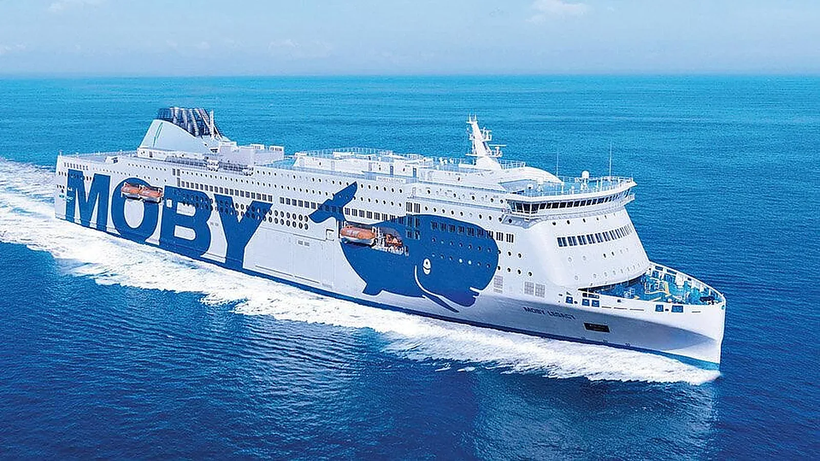 Moby Lines ferry serving Genoa to Bastia