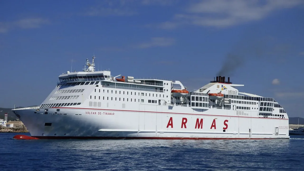 Naviera Armas ferry at sea
