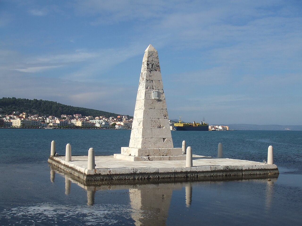 Waterfront monument in Argostoli, Kefalonia
