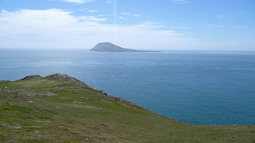 View to Bardsey Island - Ynys Enlli from the Wales Coast Path