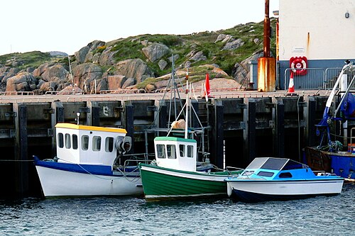 Cute fishing boats at Burtonport Harbour