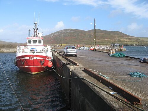 Ferry at Cleggan Pier