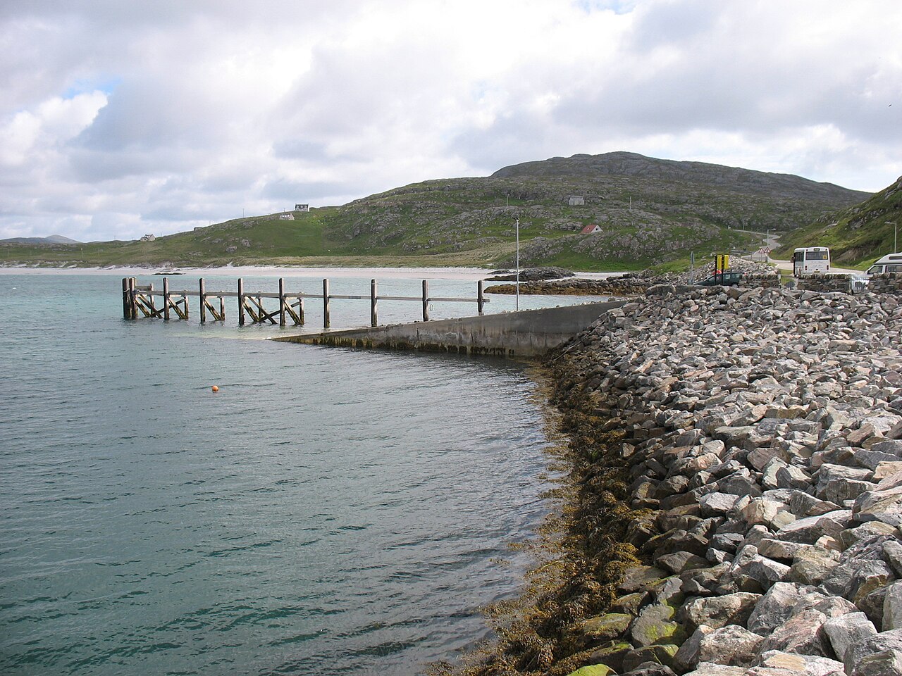The new ferry slipway at Coilleag, Eriskay