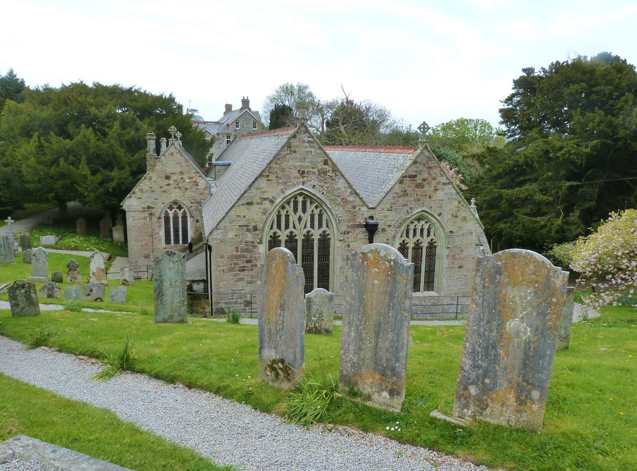 The church of St. Feock in the village of Feock, Cornwall