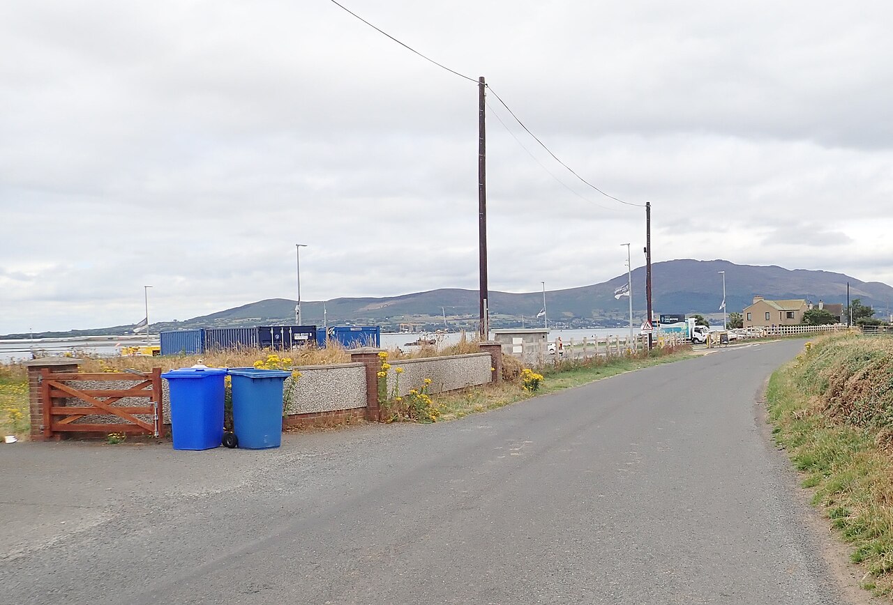 Approaching the Greencastle Ferry Terminal