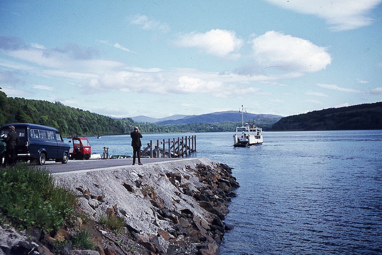 Lochaline to Fishnish Car Ferry arriving at Lochaline Pier