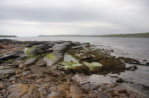 Rocky coastline at Moaness, Hoy