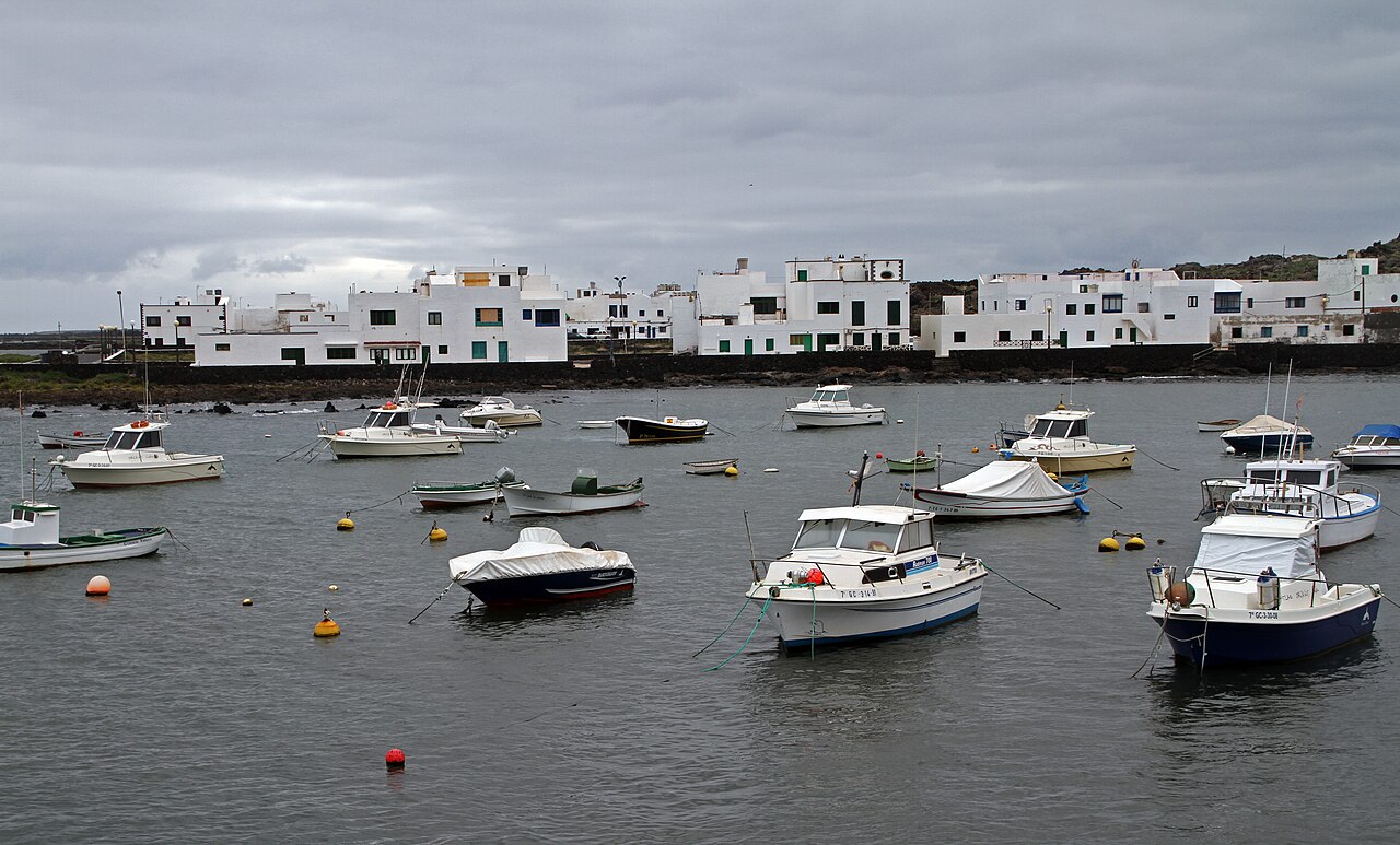Órzola harbour on Lanzarote