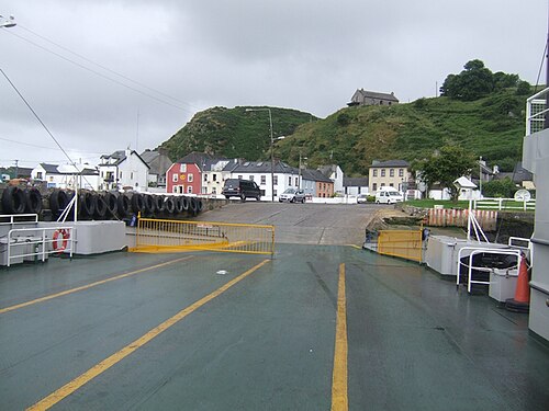 The first ferry of the day from Passage East
