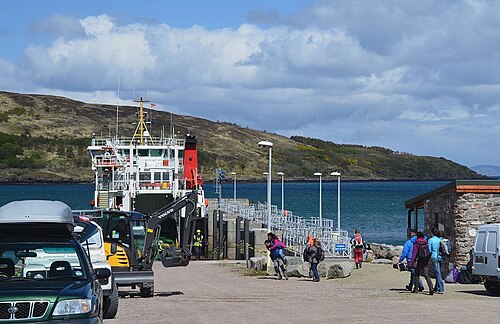 The ferry pier, Rum