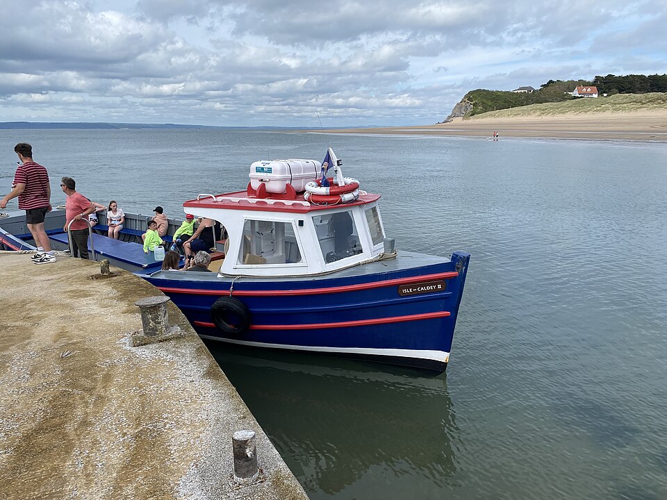 Isle of Caldey II at the island landing