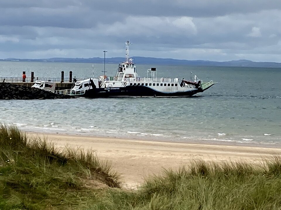Lough Foyle car ferry at its slipway