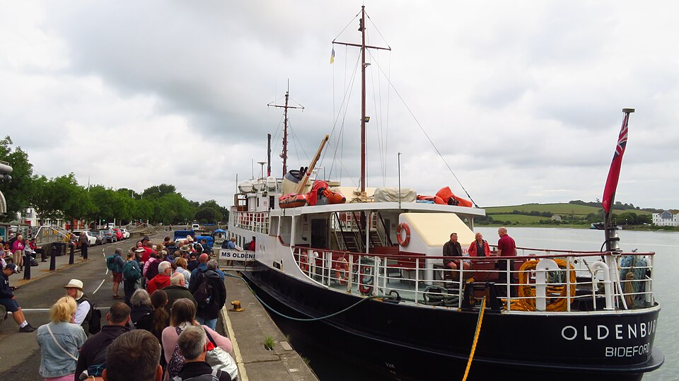 MS Oldenburg moored at The Quay, Bideford