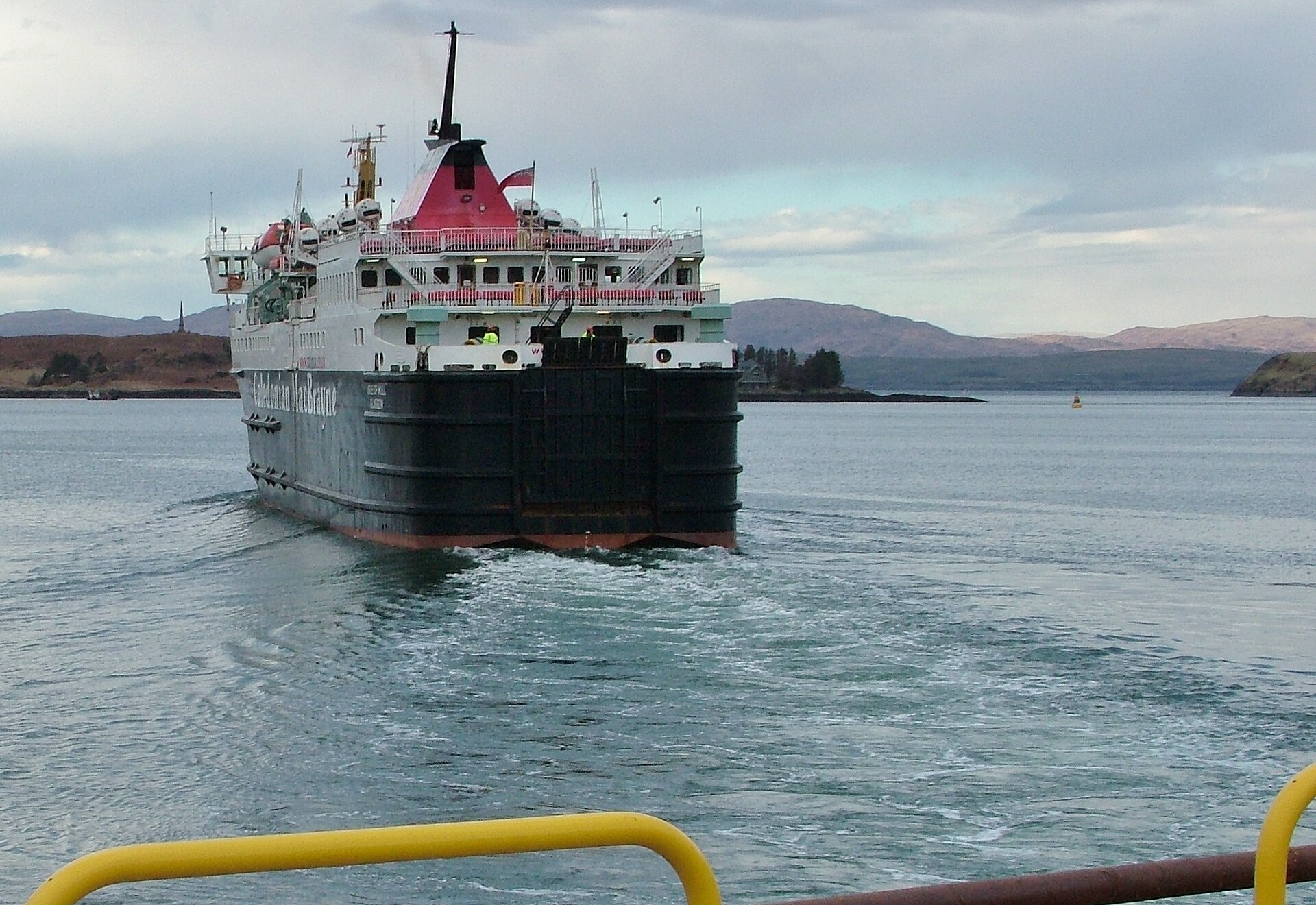 CalMac ferry Isle of Mull in Oban harbour